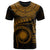 Marshall Islands Polynesian Custom T Shirt Marshall Islands Waves (Golden) Unisex Golden - Polynesian Pride