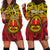 (Custom Personalised) Marquesas Islands Hoodie Dress Mata Tiki Polynesian Pattern LT13 Yellow - Polynesian Pride