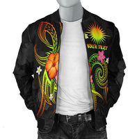 Marshall Islands Polynesian Personalised Men's Bomber Jacket - Legend of Marshall Islands (Reggae) - Polynesian Pride