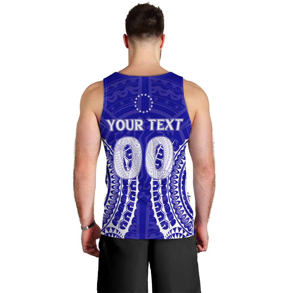 (Custom Personalised) Cook Islands Rakahanga Men Tank Top - Tribal Pattern - LT12 - Polynesian Pride