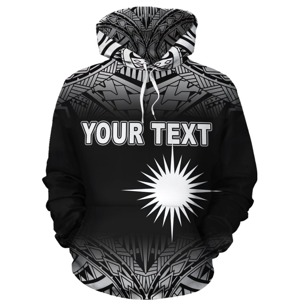 Marshall Islands Polynesian Custom Hoodie Black Frog - Polynesian Pride