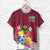Tonga T Shirt Tonga Coat of Arms Royal Crown Special Unisex Red - Polynesian Pride