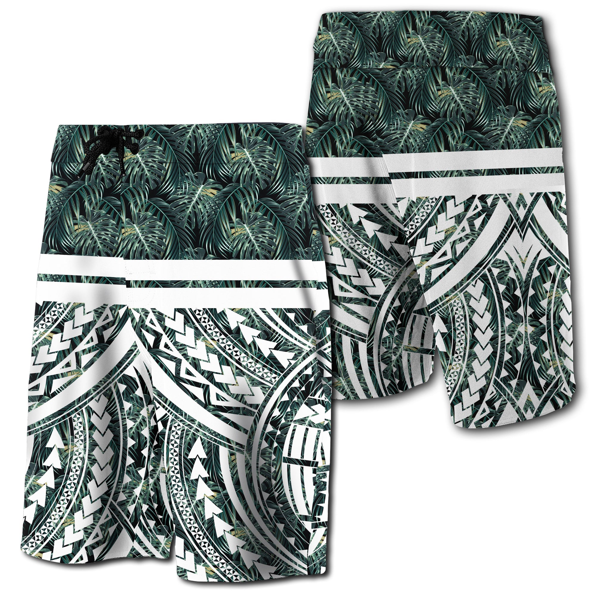 hawaii-summer-palm-tree-polynesian-kanaka-mens-board-shorts