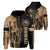 Hawaii King Polynesian Hoodie (Zip up) Lawla Style Unisex Gold - Polynesian Pride