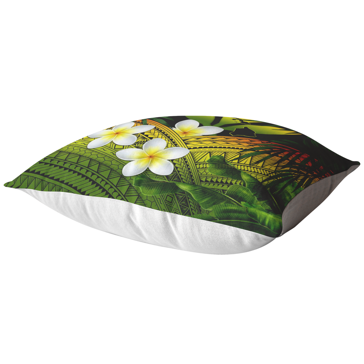 Kanaka Maoli (Hawaiian) Pillow Cases, Polynesian Plumeria Banana Leaves Reggae - Polynesian Pride