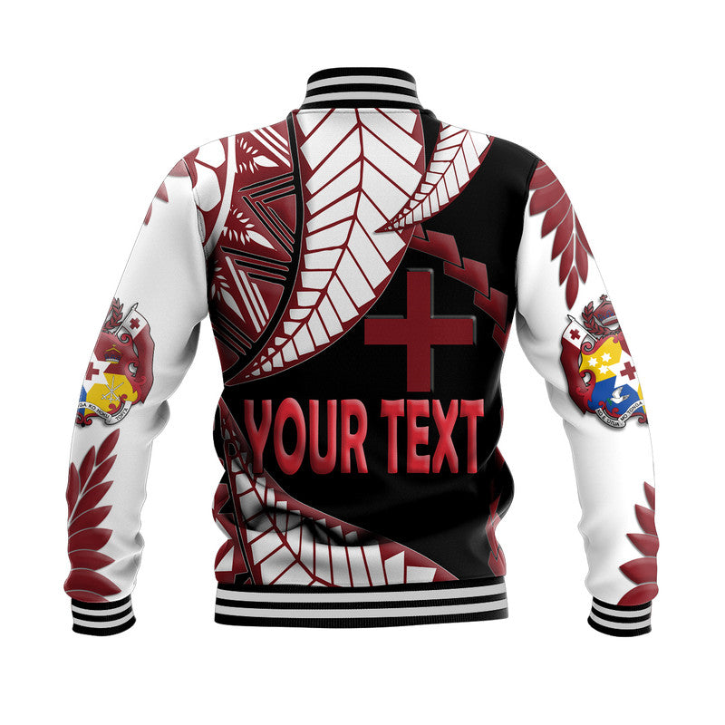 (Custom Personalised) Tonga Emancipation Day Baseball Jacket Kupesi Pattern No.3 LT9 - Polynesian Pride