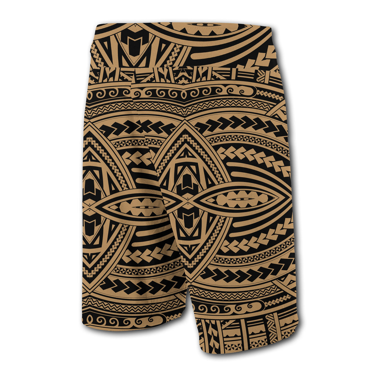 Hawaii Polynesian Seamless Board Shorts Gold - Polynesian Pride
