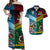 Vanuatu Polynesian Matching Hawaiian Shirt and Dress Together Blue LT8 Blue - Polynesian Pride