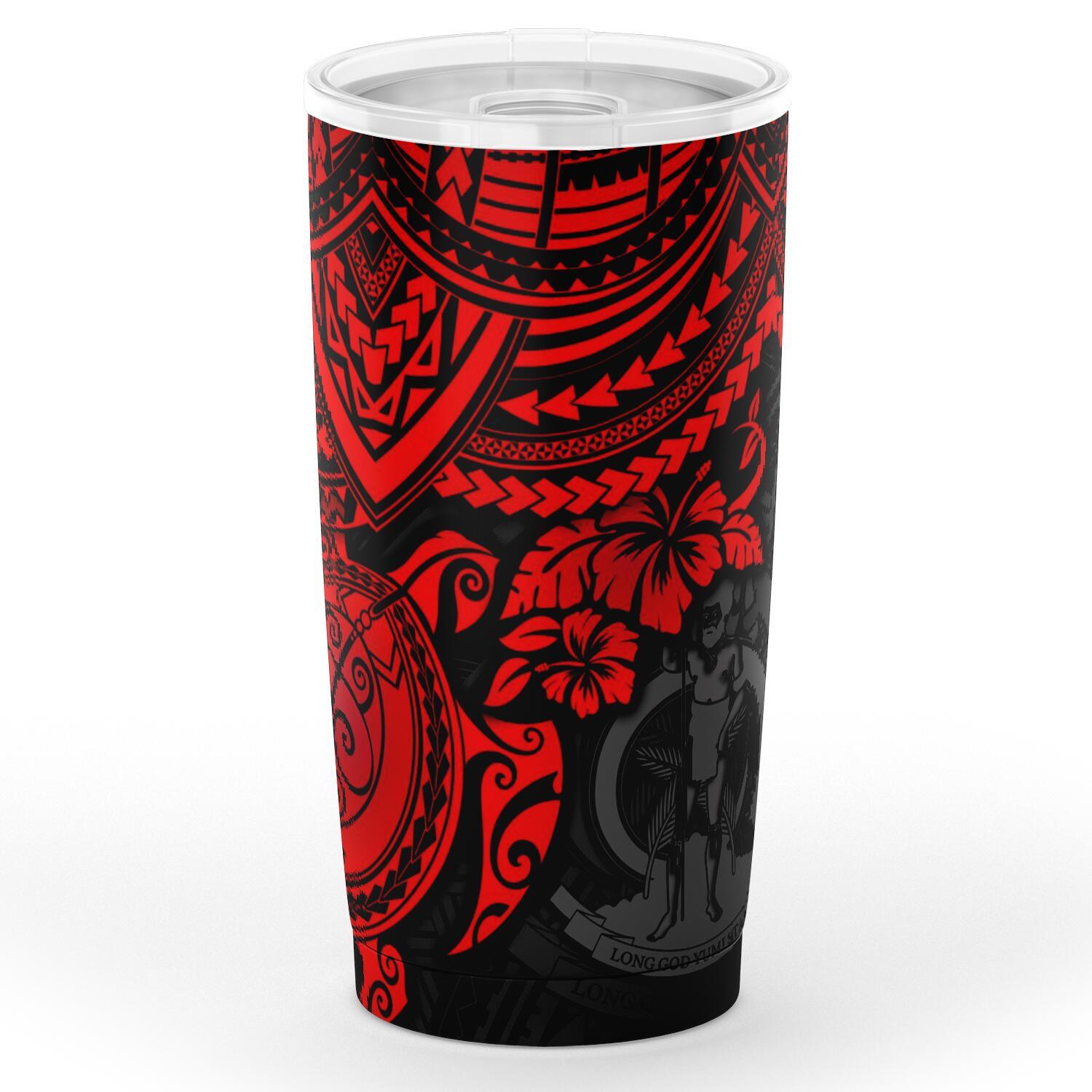 Vanuatu Polynesian Tumbler - Red - Polynesian Turtle