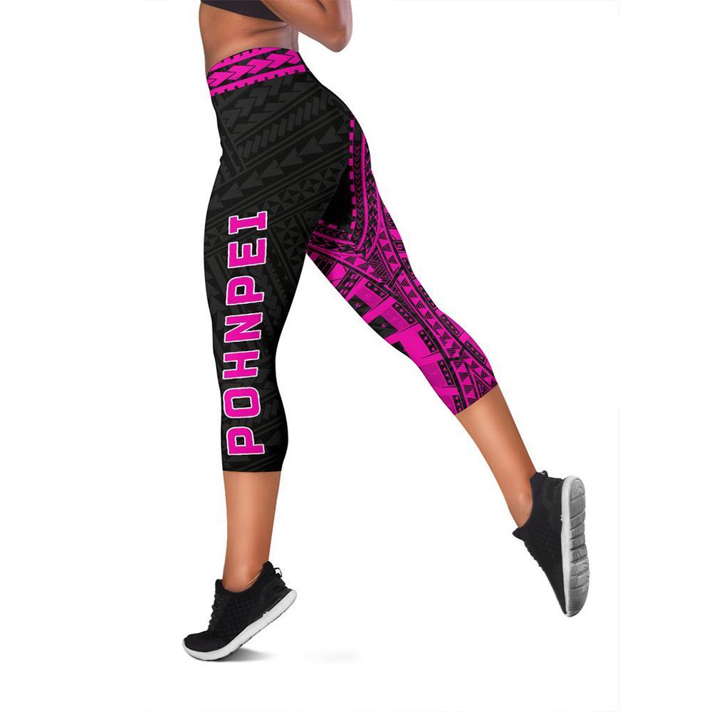 Pohnpei Rising Capris (Pink) A6 - Polynesian Pride