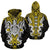 Hawaii Turtle Tribal Yellow Hoodie Armor Style Unisex Yellow - Polynesian Pride