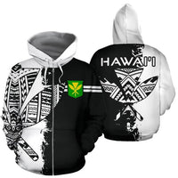 Kanaka Polynesian Sport Zip up Hoodie Mystic Style Unisex Art - Polynesian Pride