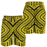 Polynesian Tradition Yellow Men's Short Men's Shorts Yellow - Polynesian Pride