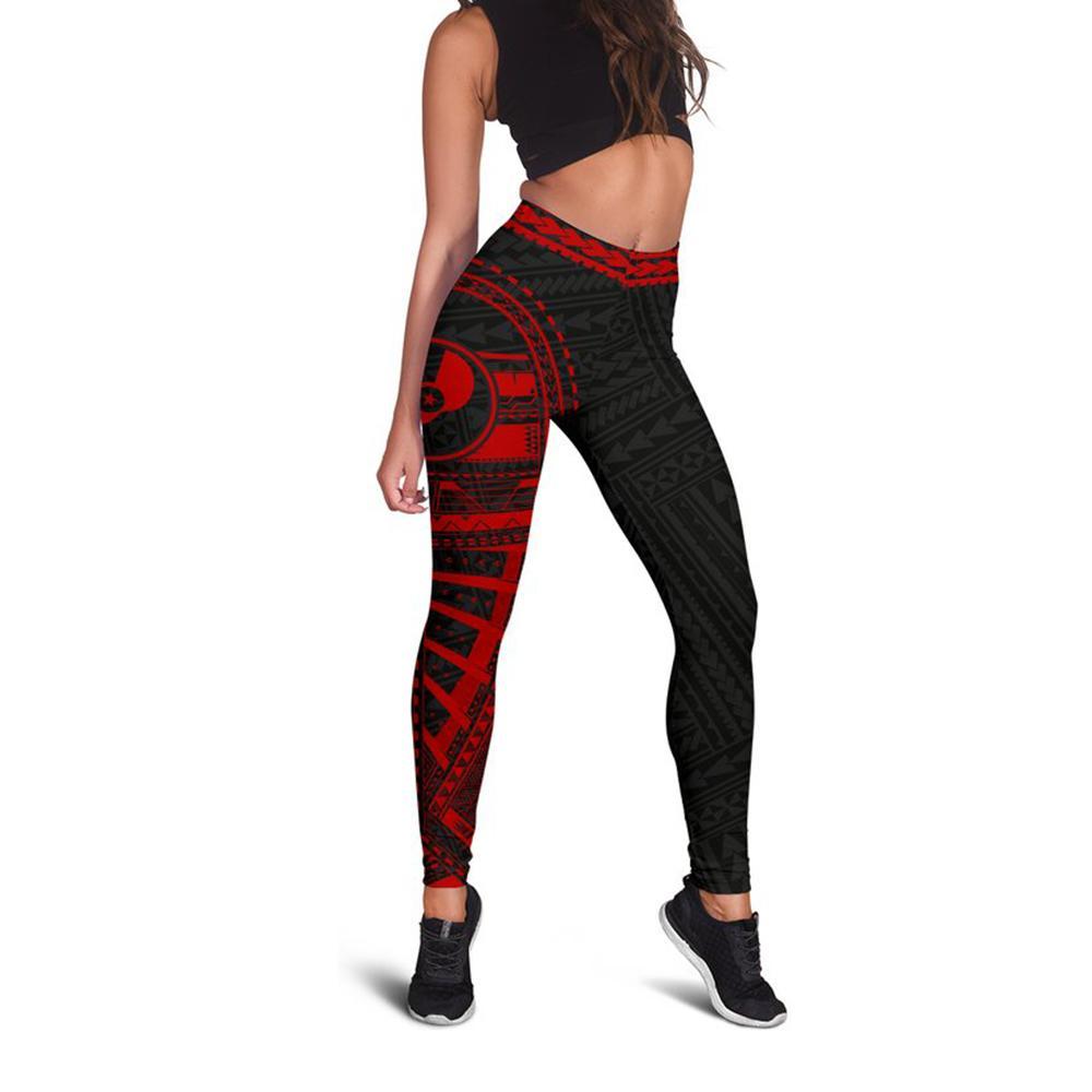 Yap Rising Leggings (Red) A6 - Polynesian Pride