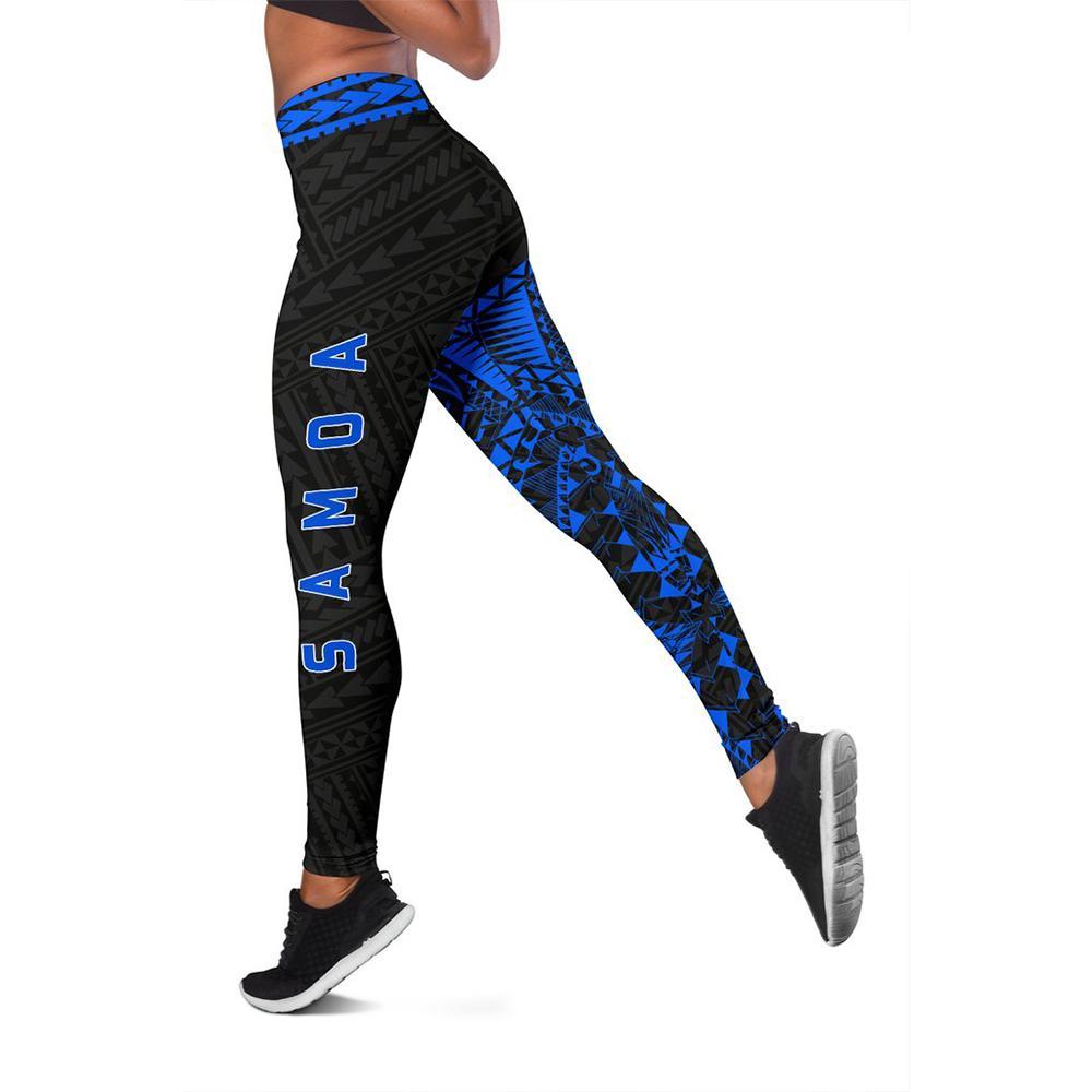 Samoa Polynesian 1st Leggings (Blue) A6 - Polynesian Pride