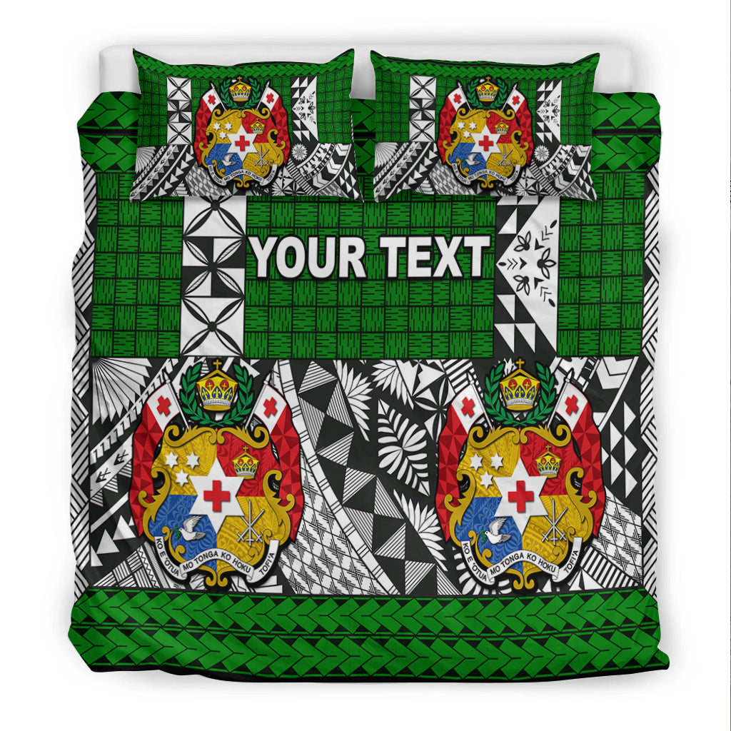 (Custom Personalised) Tonga Bedding Set Be Unique Version 05 Green LT13 - Polynesian Pride