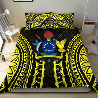 (Custom Personalised) Cook Islands Bedding Set Polynesian Cultural The Best For You Yellow LT13 - Polynesian Pride