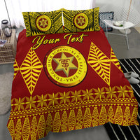 (Custom Personalised) Tonga High School Bedding Set Tongan Ngatu LT13 - Polynesian Pride