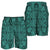 Polynesian Lauhala Mix Turquoise Men's Short Turquoise - Polynesian Pride