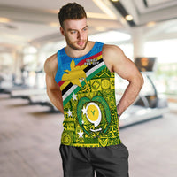 Torba PNG Day Men Tank Top Vanuatu and Papua New Guinea - Combine Flag Design LT4 - Polynesian Pride