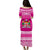 Bula Fiji Puletasi Dress Pink Tapa Pattern LT13 - Polynesian Pride