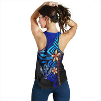 Kosrae Woman's Racerback Tank - Vintage Tribal Mountain - Polynesian Pride