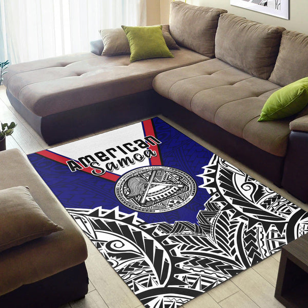 American Samoa Area Rug Bald Eagle Mix Polynesian LT13