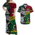 Polynesian Matching Hawaiian Shirt and Dress Vanuatu New Zealand Together Paua Shell LT8 Red - Polynesian Pride