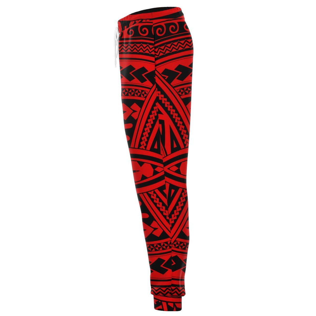 Polynesian Seamless Red Joggers - Polynesian Pride