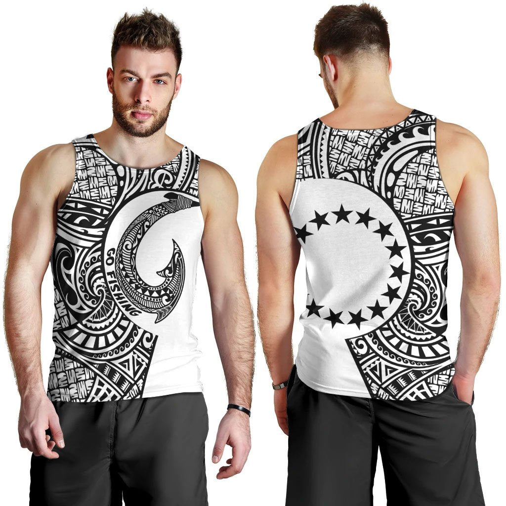 Cook Islands Polynesian Men's Tank Top - Go Fishing - Polynesian Pride