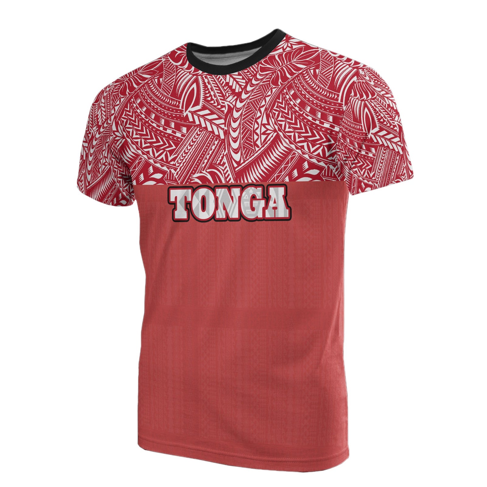 Tonga T Shirt Tonga Coat of Arms Polynesian Tattoo Style Style Style Style Style Unisex Red - Polynesian Pride