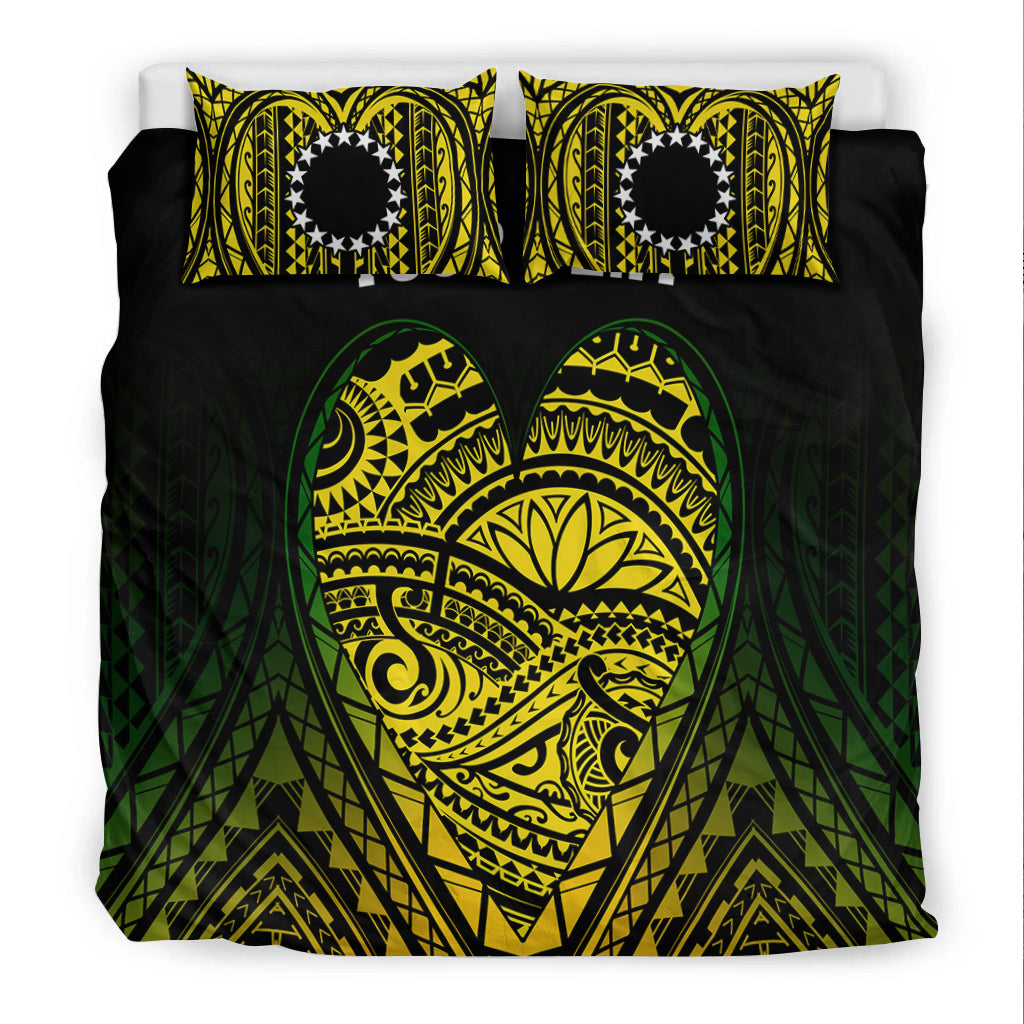 (Custom Personalised) Cook Islands Pattern Bedding Set Always In My Heart LT13 - Polynesian Pride