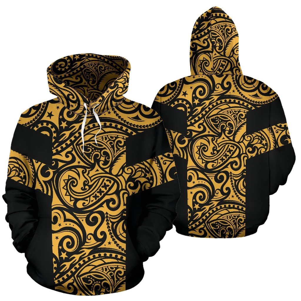 Polynesian Hoodie Tree Root Style 02 Unisex White - Polynesian Pride