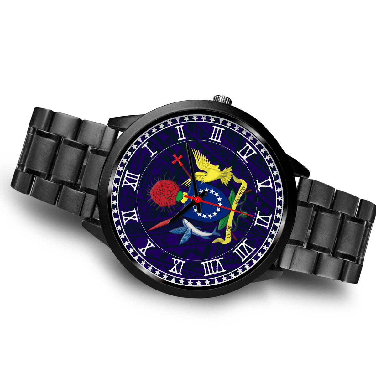 Cook Islands Coat Of Arms Black Watch - Polynesian Pride