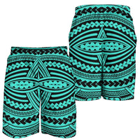Polynesian Seamless Turquoise Men's Short - Polynesian Pride