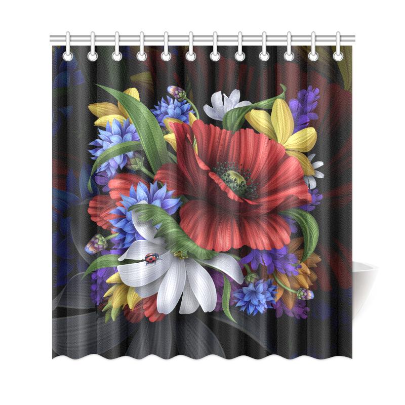 Blooming Flower Shower Curtain - Polynesian Pride