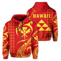 Kanaka Map Mauna Kea Polynesian Zipper Hoodie Felicity Style Unisex Art - Polynesian Pride