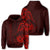 Hawaii Polynesian Hoodie Red Emboss Style Unisex Red - Polynesian Pride