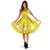 Hawaiian Hula Girls Dance in Yellow Midi Dress Midi Dress Yellow - Polynesian Pride