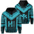 Hawaiian Kanaka Polynesian Hoodie Active Blue Unisex Blue - Polynesian Pride