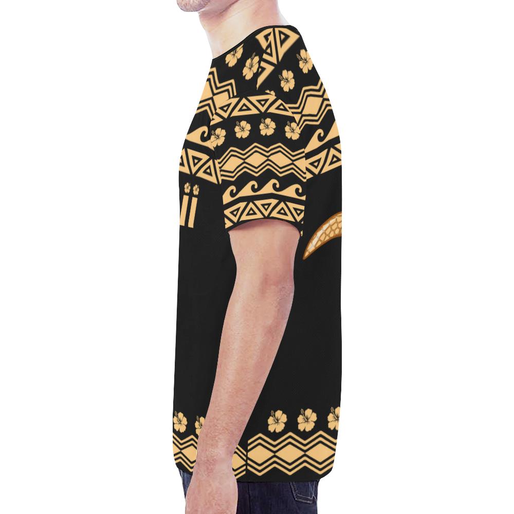 Hawaii New All Over Print T Shirt Hawaii Polynesian Turtle Hibiscus Pattern - Polynesian Pride