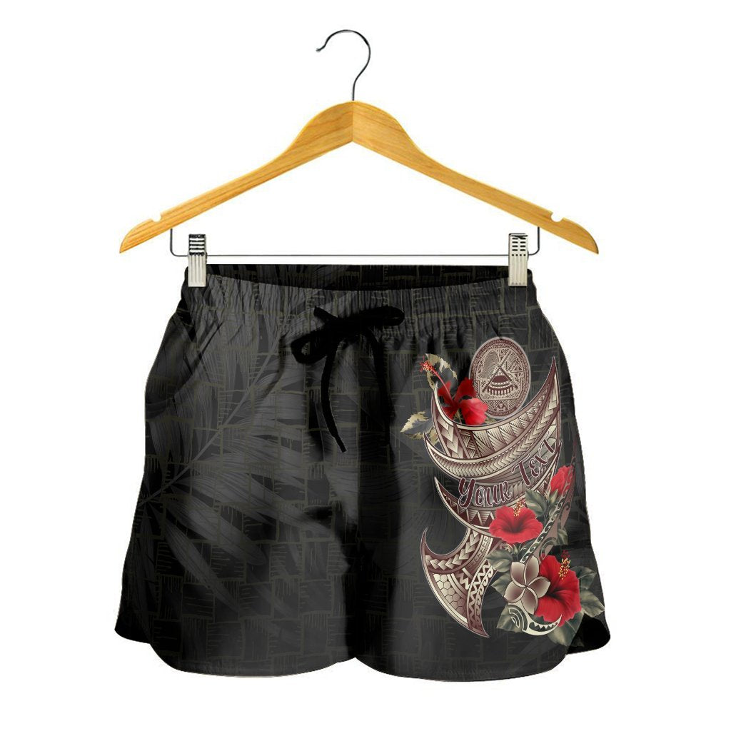 American Samoa Custom Personalised Women's Shorts - Polynesian Tribal Vintage Style - Polynesian Pride