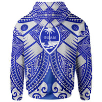 Guam Polynesian Hoodie Guam White Seal with Polynesian Tattoo Ver 02 - Polynesian Pride