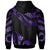 Fiji Polynesian Custom Zip Hoodie Polynesian Tattoo Purple Version - Polynesian Pride