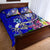 Fiji Custom Personalised Quilt Bed Set - Turtle Plumeria (Blue) Blue - Polynesian Pride