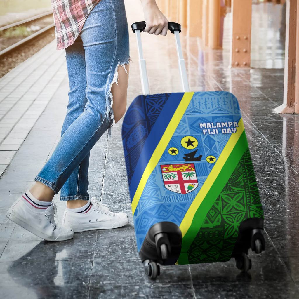 Vanuatu Malampa Fiji Day Luggage Covers - Combine Flag Design LT4 - Polynesian Pride