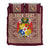 (Custom Personalised) Tonga Pattern Bedding Set Coat of Arms - Maroon and Beige LT4 - Polynesian Pride