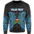 Pohnpei Polynesian Custom Personalised Sweater - Spirit Style Blue Unisex Blue - Polynesian Pride