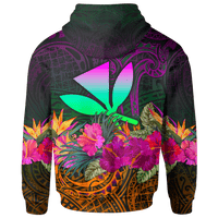 Polynesian Hawaii Kanaka Maoli Hoodie Summer Hibiscus - Polynesian Pride