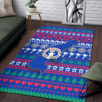 Northern Mariana Islands Christmas Area Rug - Ugly Christmas - LT12 - Polynesian Pride